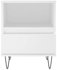 Mesa de cabeceira 40x35x50 cm derivados de madeira branco