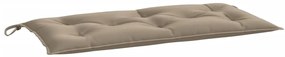 Almofadões banco jardim 2 pcs tecido oxford cinza-acastanhado