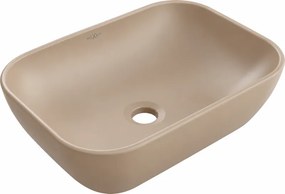 Mexen Rita lavatório de superfície 45 x 32 cm, cappuccino mate - 21084564