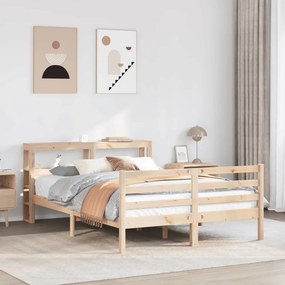 vidaXL Estrutura de cama c/ cabeceira sem colchão 160x200 cm branco