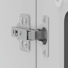 Armário de parede de cozinha porta vidro Lucca preto