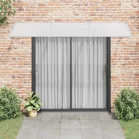 Toldo p/ porta 300x75 cm policarbonato cinzento