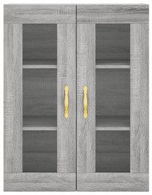 Armário alto 69,5x34x180 cm derivados de madeira sonoma cinza