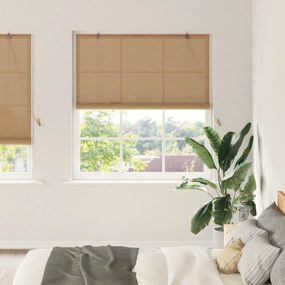 vidaXL Persianas e Sombras de Janela Marrom Claro 140 x 220 cm Bambu