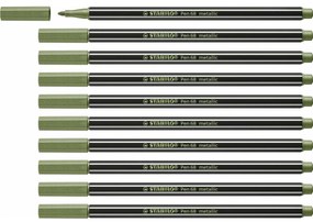 Marcadores Stabilo Pen 68 Metallic Leaf Verde 10 Unidades