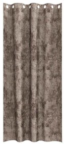 Cortinas de Veludo 2 pcs Ilhós Cappuccino 245x140 cm