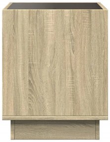 Mesa de cabeceira c/ LED Infinity 40x40x50 cm carvalho sonoma