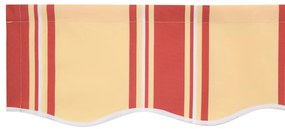 Toldo Retrátil Automático Amarelo e Laranja 400x300 cm