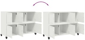 Aparador 100,5x39x72 cm aço branco