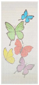 Cortina mosquiteira em bambu 90x200 cm
