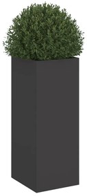 Vaso/floreira 32x29x75 cm aço preto