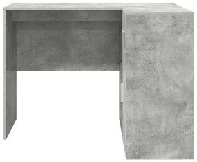 Mesa de Canto Cinza Concreto 102x88x75 cm Madeira Engenheirada