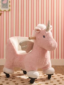 Animal com rodas em madeira FSC® rosa
