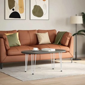 Pernas de grampo para mesa de centro 4 peças, branco, 42 cm, aço maciç