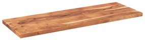 Tampo de mesa retangular 140x60x3,8 cm madeira de acácia maciça