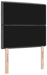 Cabeceira Design Linhas Cinza Escuro 80 cm Tecido