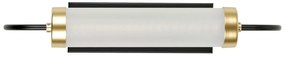 Candeeiro de parede LED em metal preto e dourado 43 cm HENRY Beliani
