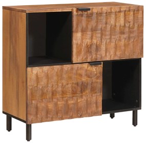 vidaXL Buffet com porta Acabamento em Acácia Marrom 80 x 33 x 75 cm