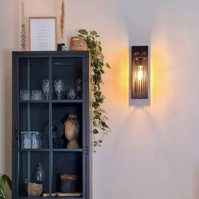 Candeeiro de parede moderno preto - Balenco Wazo