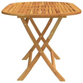Mesa de jardim dobrável 160x85x75 cm madeira eucalipto maciça