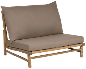 Cadeira em bambu claro e taupe TODI Beliani