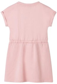 Vestido de criança com cordão rosa-claro 140