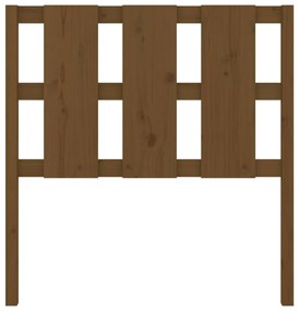 Cabeceira de cama 95,5x4x100 cm pinho maciço castanho mel