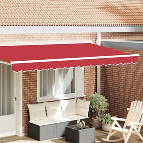 vidaXL Valência de Toldos Vermelho 580 x 20 cm lona