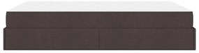 Estrutura da Cama Outros Castanho escuro 160 x 200 cm tecido