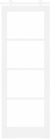 Conjunto de Porta Deslizante com Hardware vidaXL Branco 78x211 cm Made