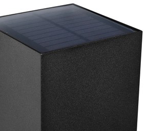 Candeeiro de Parede Exterior Preto Incl. LED IP65 Solar - Charlene Moderno