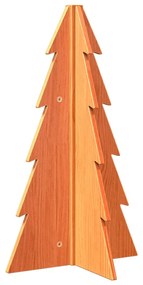 Árvore de Natal decorativa 69,5 cm pinho maciço castanho-mel