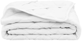 vidaXL Protetor de colchão acolchoado 90x200 cm leve branco