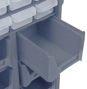 Caixa organizadora com 39 gavetas 38x16x47 cm