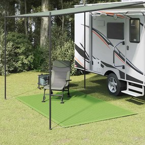 vidaXL Tapete de campismo para tenda 250x200 cm PEAD verde-claro
