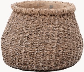 Vaso em betão artesanal Faux-Puff, Alt 13 cm