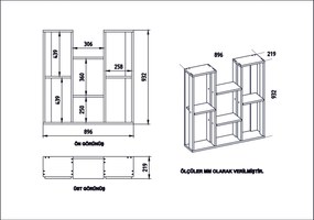 Prateleira Multiusos Nevada – Branco – 89,6x93,2x21,9 cm