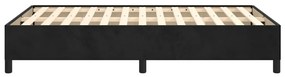 Estrutura de cama sem colchão 120x190 cm Veludo cinza escuro