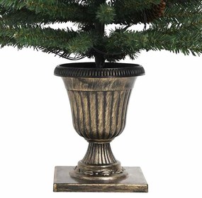 Árvores Natal artificiais 2pcs c/ coroa de Natal/grinalda/LEDs