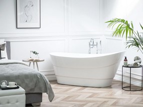 Banheira autónoma em acrílico branco 170 x 73 cm BUENAVISTA Beliani
