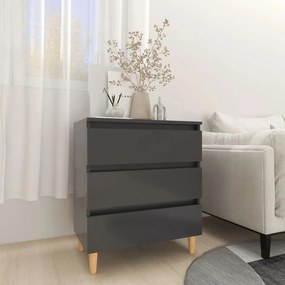 vidaXL Aparador 60x35x69 cm derivados de madeira cinzento