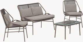 Conjunto lounge de jardim Zakynthos, conjunto de 4