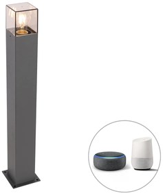 LED Candeeiro de pé exterior inteligente antracite 70 cm com Wi-Fi P45 - Dinamarca Moderno