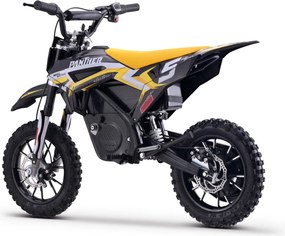 Moto elétrica de cross para crianças Motors Panther 550W Amarela