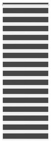 vidaXL Cortina de zebra 80x200 cm largura do tecido 75,9 cm poliéster