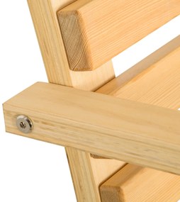 Outsunny Banco Baloiço de Madeira de 2 Lugares Baloiço Suspenso Carga Máxima 250kg para Jardim Terraço Balcão Exterior 141,5x51x78cm Natural