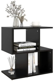 Mesa de cabeceira 50x30x51,5 cm derivados de madeira preto