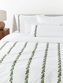 Capa de edredão em algodão com bordado de Natal Evan