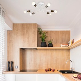 Candeeiro Chandelier Sparrow – Branco – 60 x 60 cm