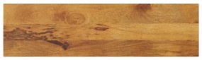 vidaXL Tampo de mesa retangular 110x40x2,5 cm mangueira maciça